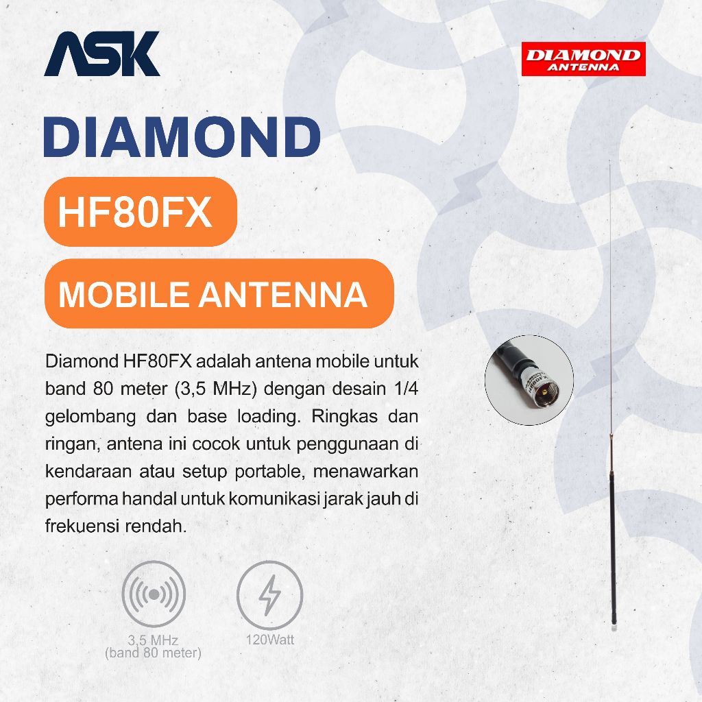 Antena HF40FXW / HF80FX DIAMOND / Antenna  HF 40FXW / HF 80FX