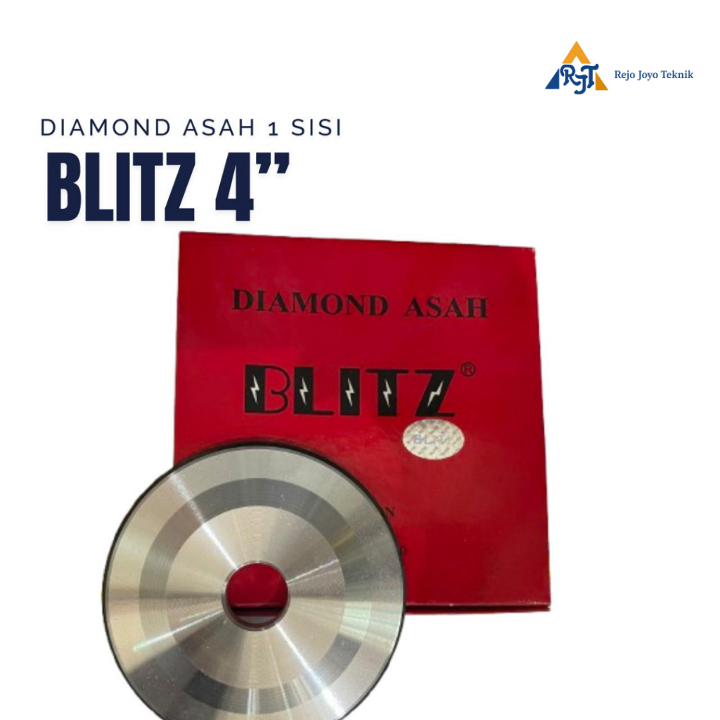 Diamond Asah 4" 1 Sisi BLITZ - Mata Gerinda Diamond Asah 4"