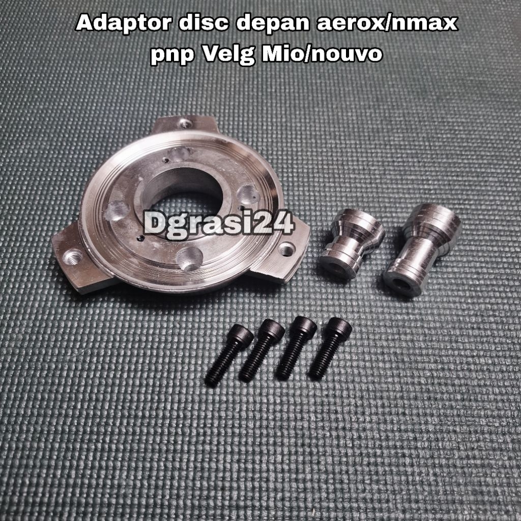 Adaptor velg depan Aerox/Nmax Pnp Velg Mio/Nouvo/Adaptor disc Roda depan Aerox Pasang Velg mio