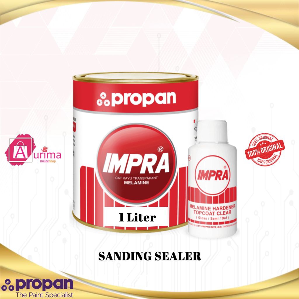 CAT PROPAN IMPRA MELAMIN SANDING SEALER 2K (2 KOMPONEN) CAT FINISHING UNTUK KAYU 1 LITER