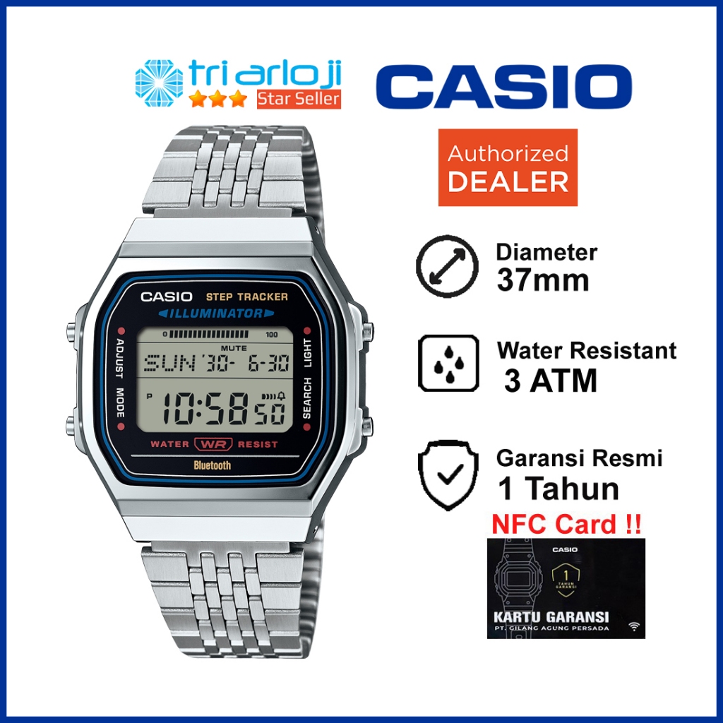 CASIO ABL-100WE-1ADF Jam Tangan Digital Vintage ABL100 ABL-100WE-1A ABL 100WE 1ADF