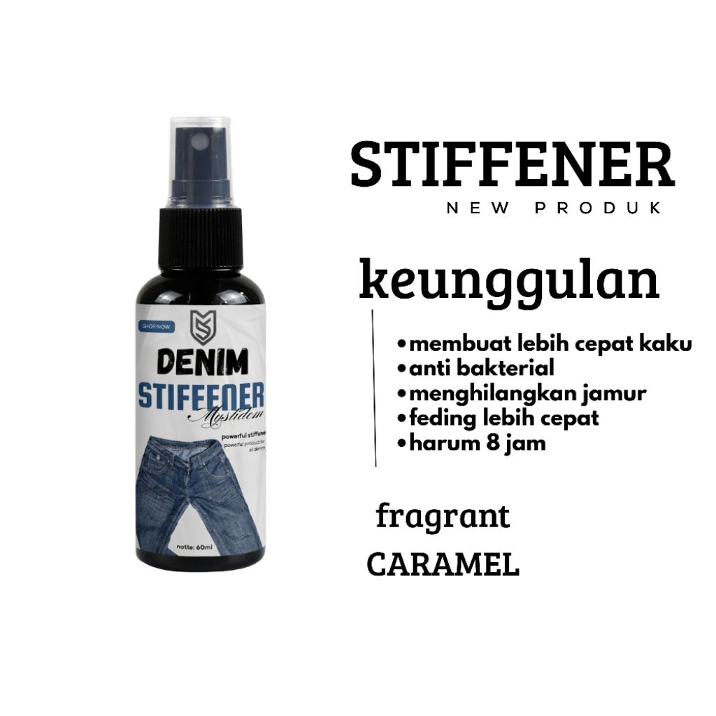 MYSTIDEM pengkaku spray denim khusus mengkakukan denim STIFFENER