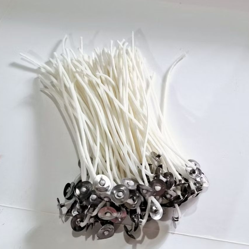 10pcs Sumbu lilin Cotton candle wicks+sustainer Sumbu lilin katun Sumbu lilin aromaterapy 10/15cm