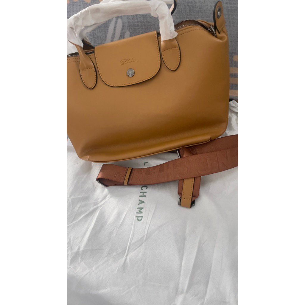 LC cuir top handle brown