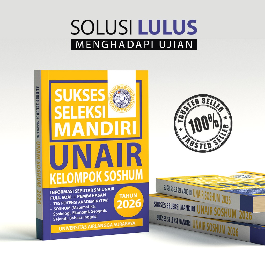 BUKU SELEKSI MANDIRI UNAIR SOSHUM 2026 - SMUA UNAIR SOSHUM 2026