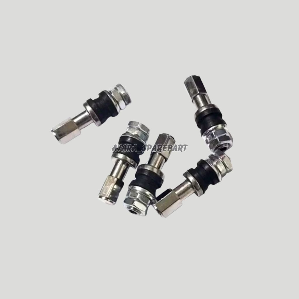 PENTIL BAN TUBELESS STAINLESS STEEL DRAT DALAM/COP PENTIL BAN TUBLES BESI CHROME PANJANG COCOK UNTUK