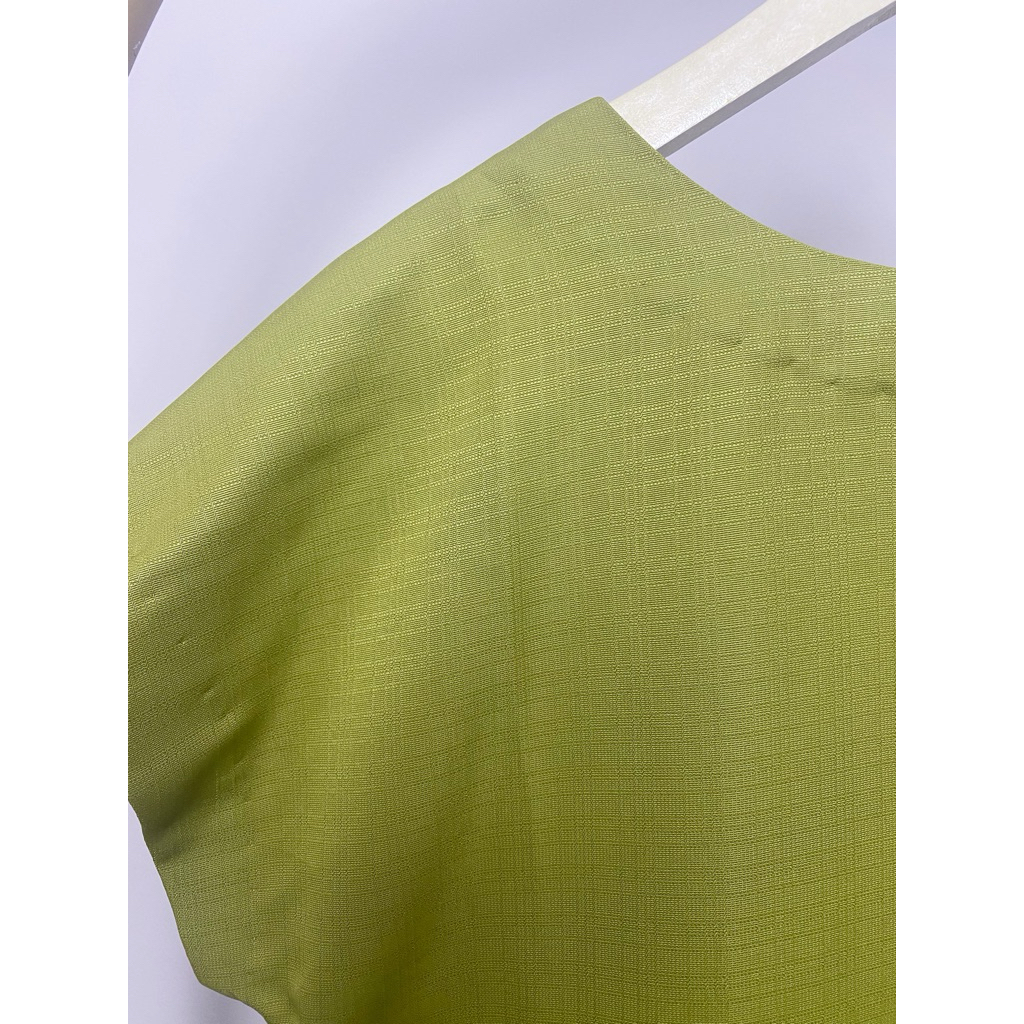 Preloved Mini Dress One Set Batik Ethnic Mewah Elegan Formal Hijau Green