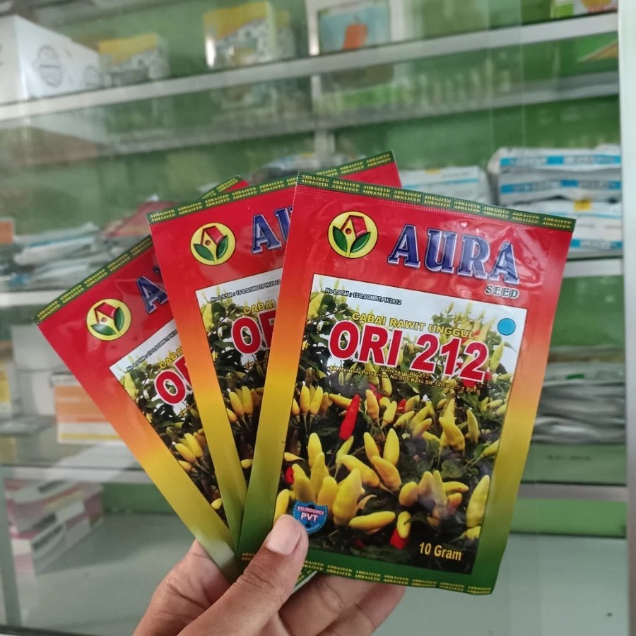 Benih Bibit Cabe ORI 212 10g Cap Aura Seed Produk Asli Cabe Rawit Setan