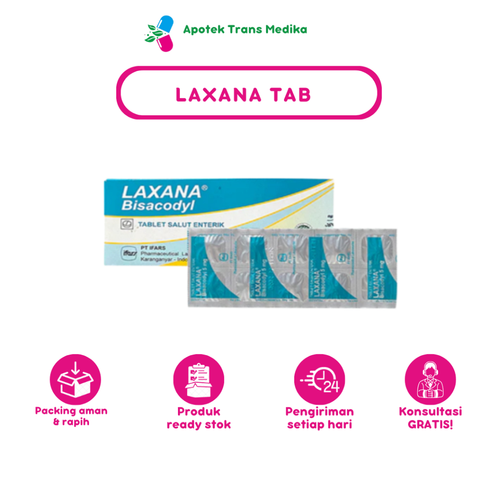 Laxana Tablet 5mg - Obat Pencahar Efektif untuk Mengatasi Konstipasi