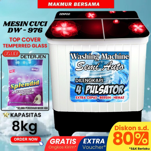 MESIN CUCI DENPOO DW 976 8KG