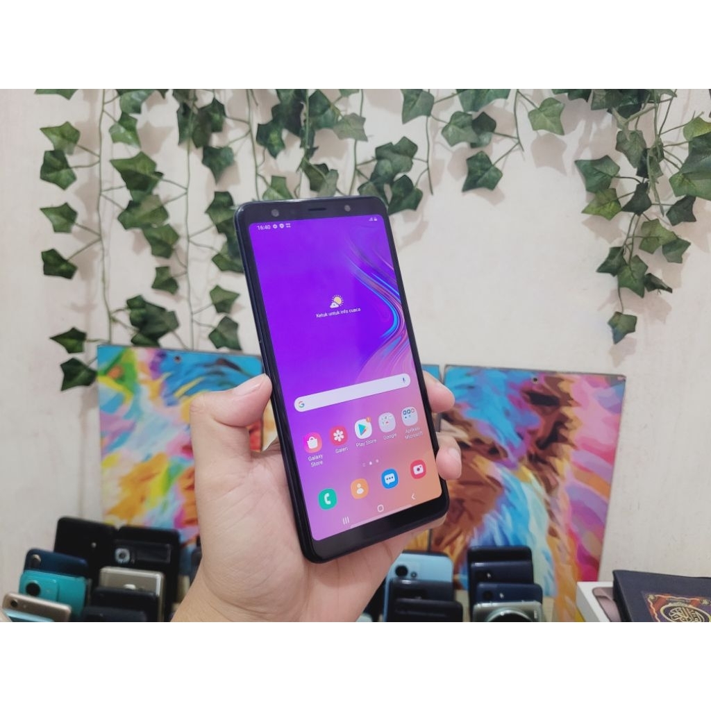 SAMSUNG A7 2018 RAM 6/128GB DUALSIM WITHBOX SEIN