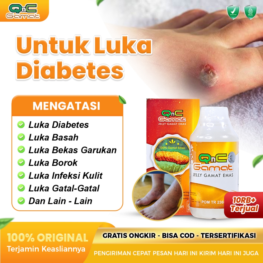Obat Diabetes Basah Diabetes Kering Luka Gangren Dan Luka Diabetes Atasi Dengan Qnc Jelly Gamat