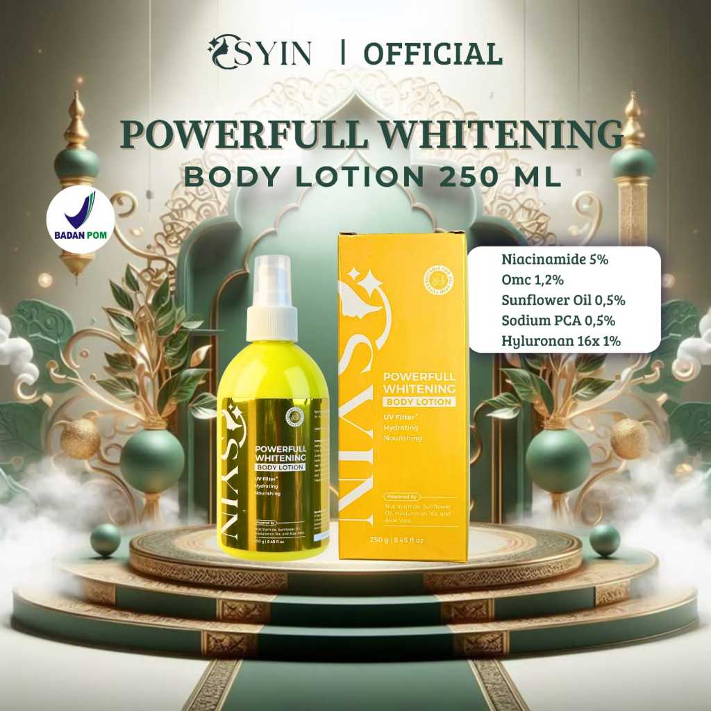 POWERFULL WHITENING Body Lotion 250ml Osyin Glow