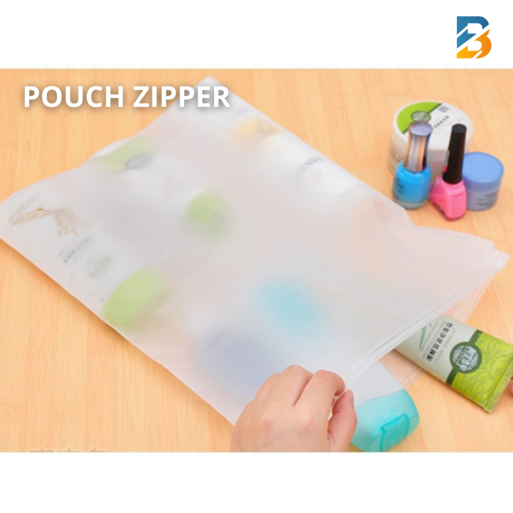 Kantong Plastik Zipper Pouch Zipper 25 x 35 cm Travel Pouch