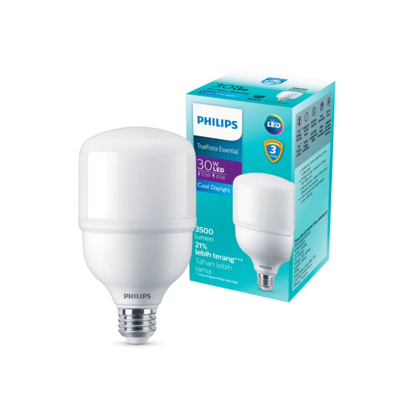 Lampu Philips 30 Watt TForce ESS LED HB MV - Philips Lampu Bohlam LED TrueForce Essential 30W