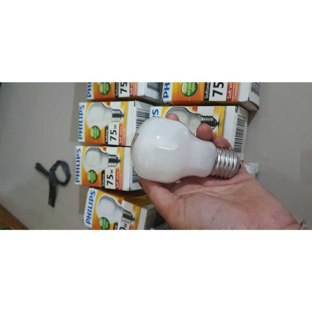 PHILIPS SOFTONE 75 WATT CAHAYA KUNING LAMPU PHILIPS