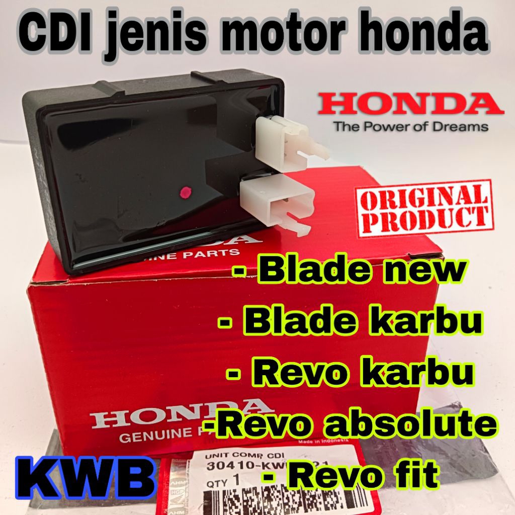 KWB CDI ORIGINAL ORI honda blade karbu revo karbu revo fit blade new revo absolute karburator cdi ac
