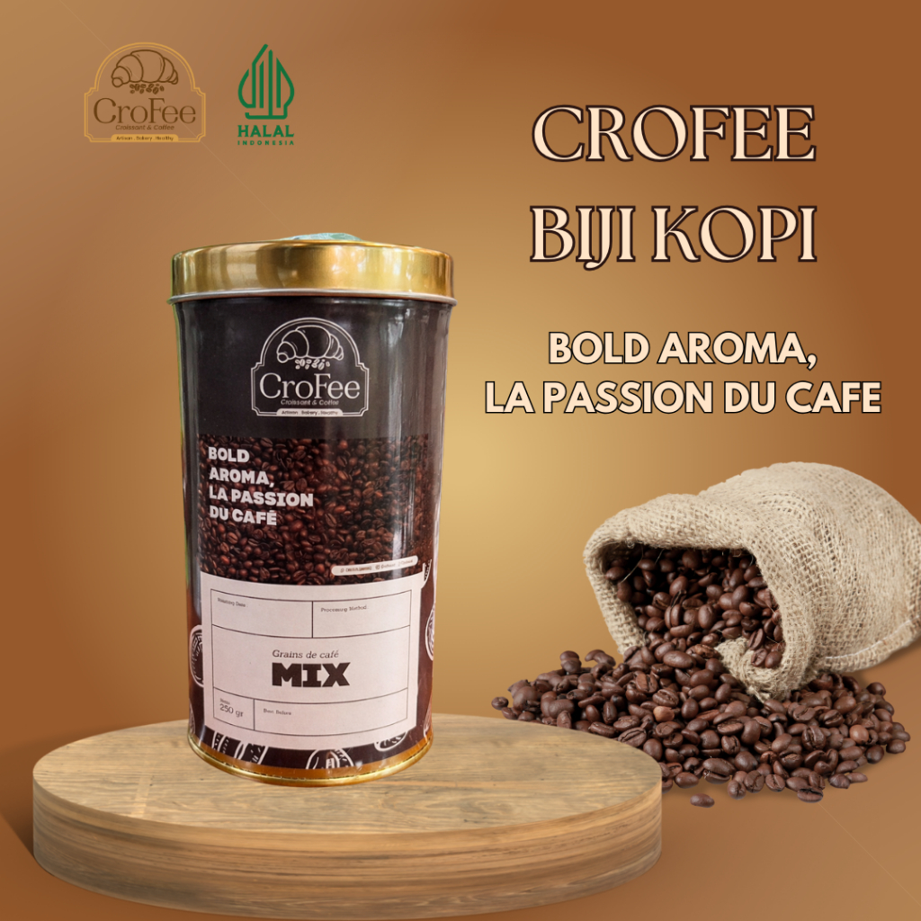 CROFEE - BIJI COFEE BOLD AROMA 250gr
