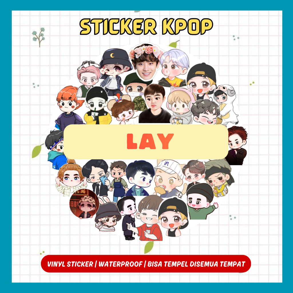 STICKER CUTTING LAY EXO WATERPROOF | STIKER LAY EXO TAHAN AIR