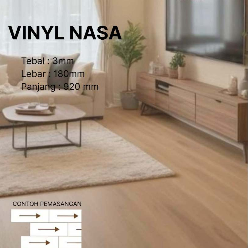 VINYL FLOORING NASA, LANTAI VINYL