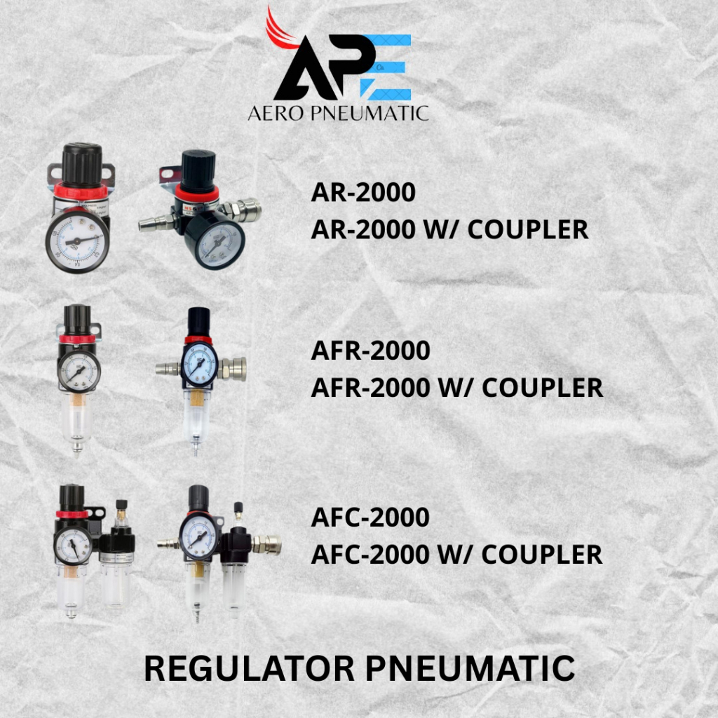 AIR FILTER REGULATOR AR2000 / AFR2000 / AFC2000 WITH COUPLER / AR2000-02 / AR3000-03 / AR4000-04