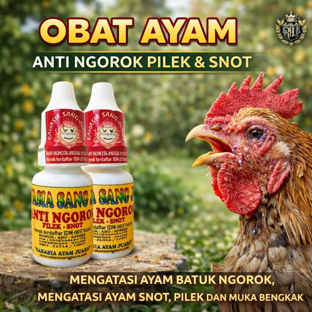 Obat Ayam Anti Ngorok Dan Pilek 15ml - Mengatasi SNOT Batuk CRD Salmonelosis