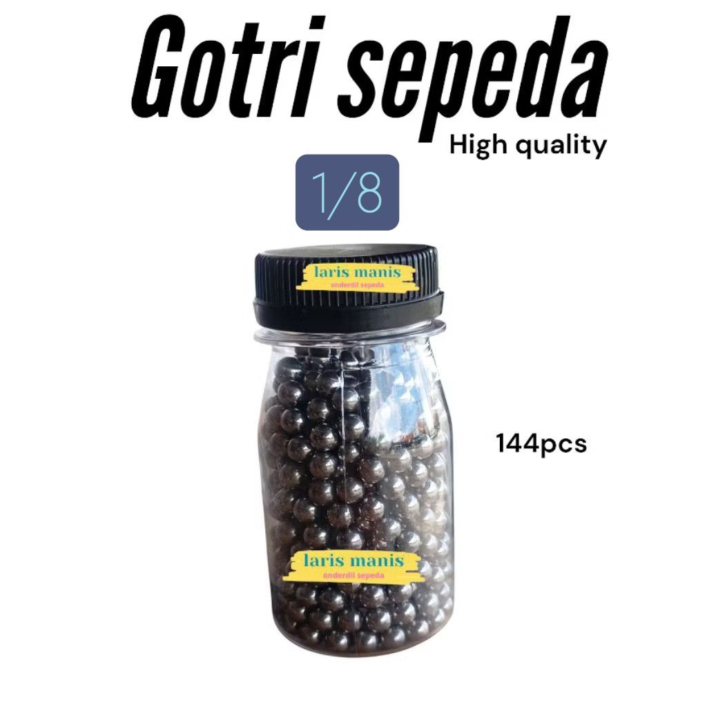 gotri sepeda 1/8 inch pedal dan frewheel kemasan botol