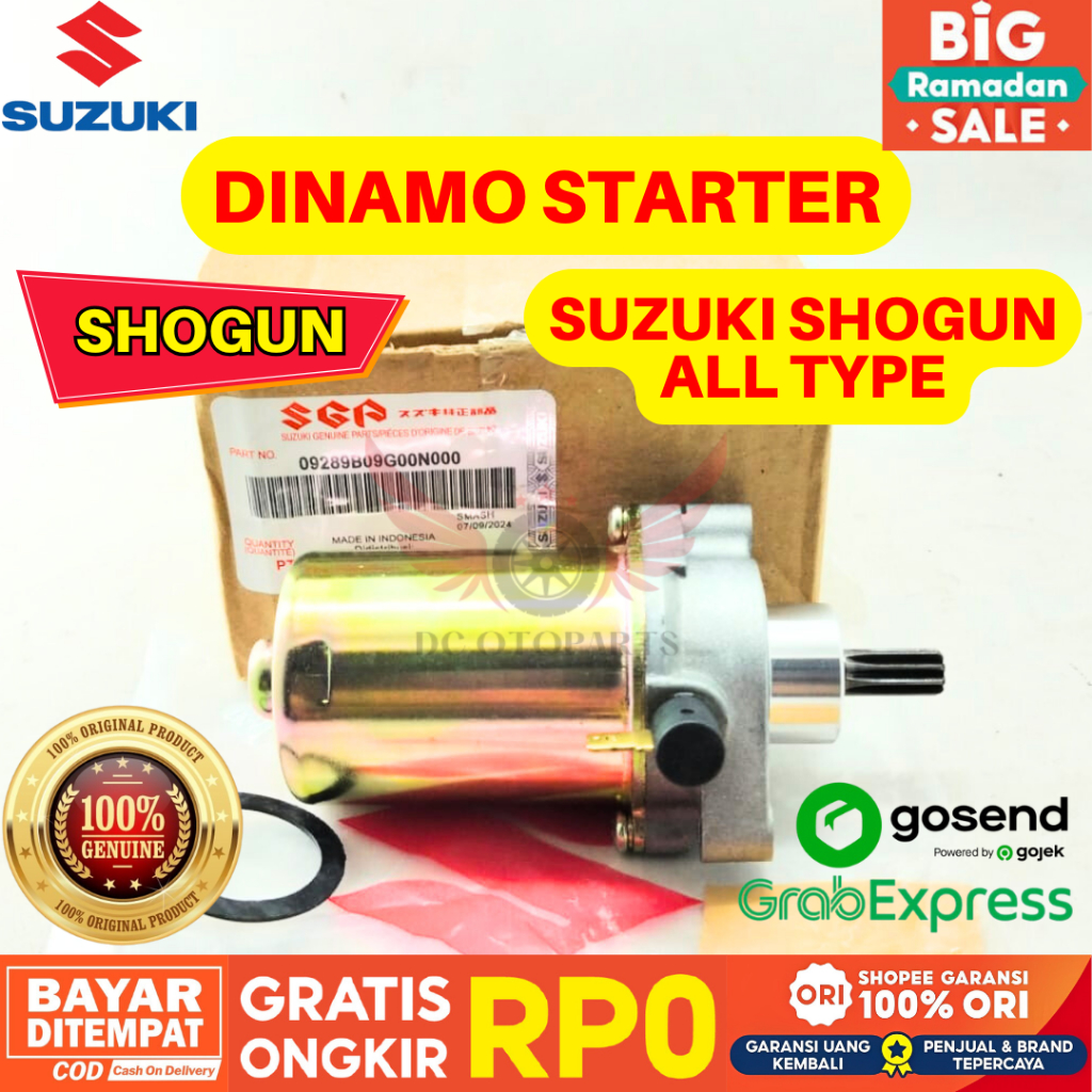 SHOGUN DINAMO STARTER SHOGUN ORIGINAL SUZUKI GENUINE PARTS, DINAMO STARTER ORIGINAL SHOGUN, DINAMO S