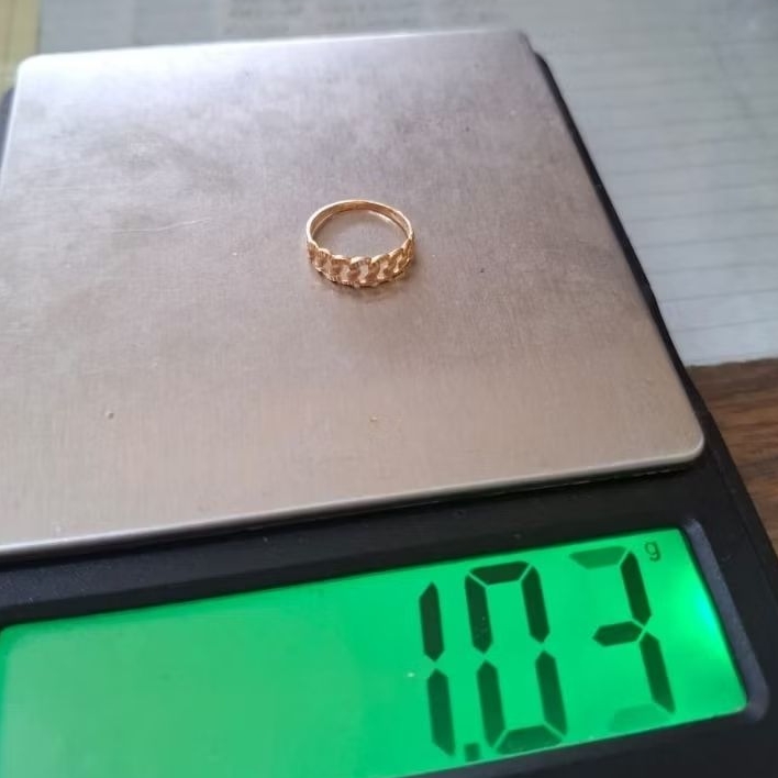 cincin rante- emas 22k - kadar 700- harga disc