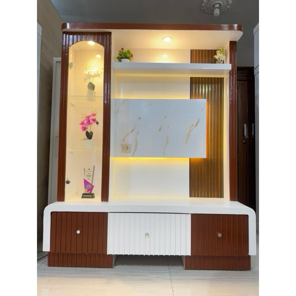 Bupet Hias modern / Bupet TV / Bupet Kaca / Backdrop TV maksimal TV 43inch