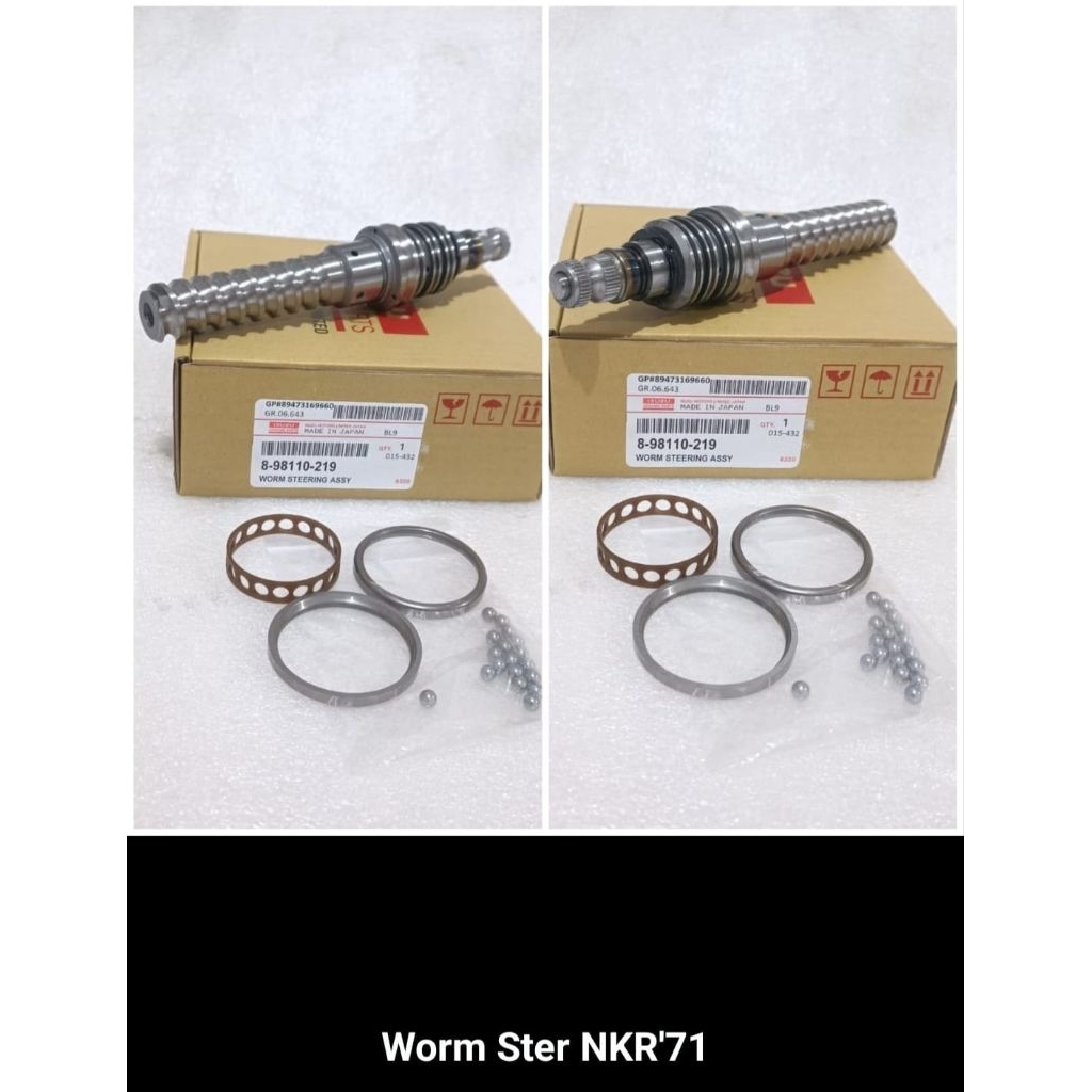 WORM STER PINION STERING NKR 66 NKR 71 GARANSI