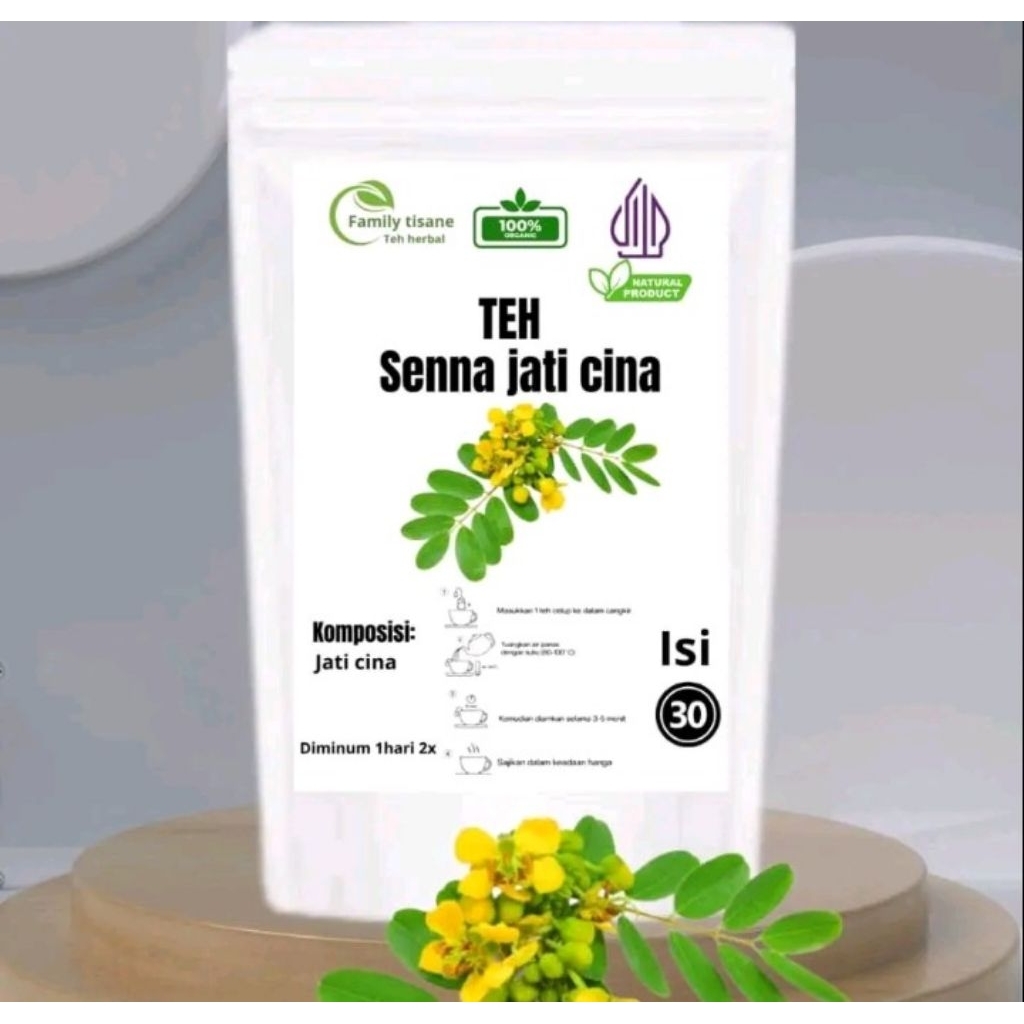 FAMILY TISANE : TEH DAUN SENNA• SENNA LEAF TEA ISI 30 TEABAG ORGANIK TEA INTISANE