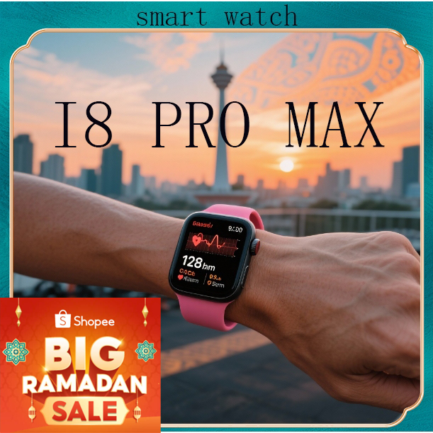Jam tangan Bluetooth yang bisa menerima pesan dan menelepon smart watch i8 pro max