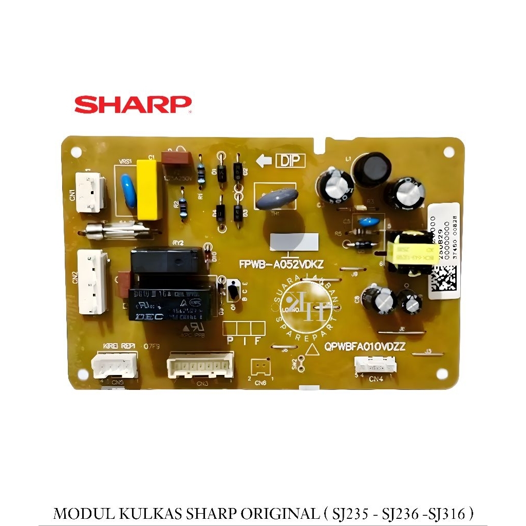 PCB / MODUL KULKAS SHARP SJ235 - SJ236 - SJ316 ORIGINAL PART KULKAS SHARP