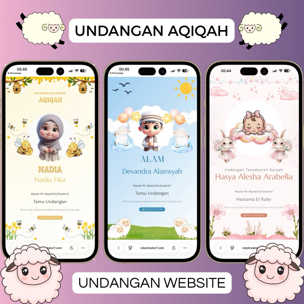 Undangan Digital Aqiqah Website
