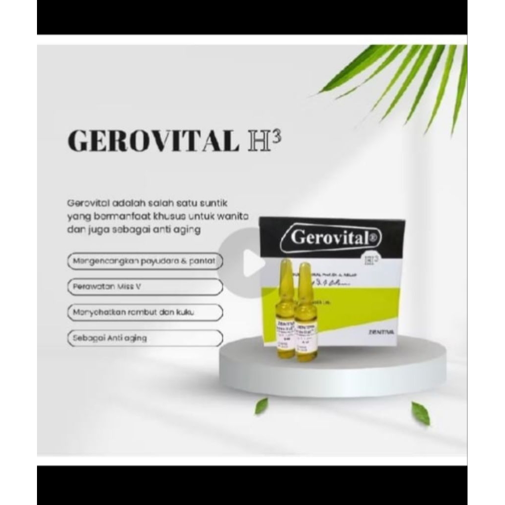 gerovital h3 coklat original gero