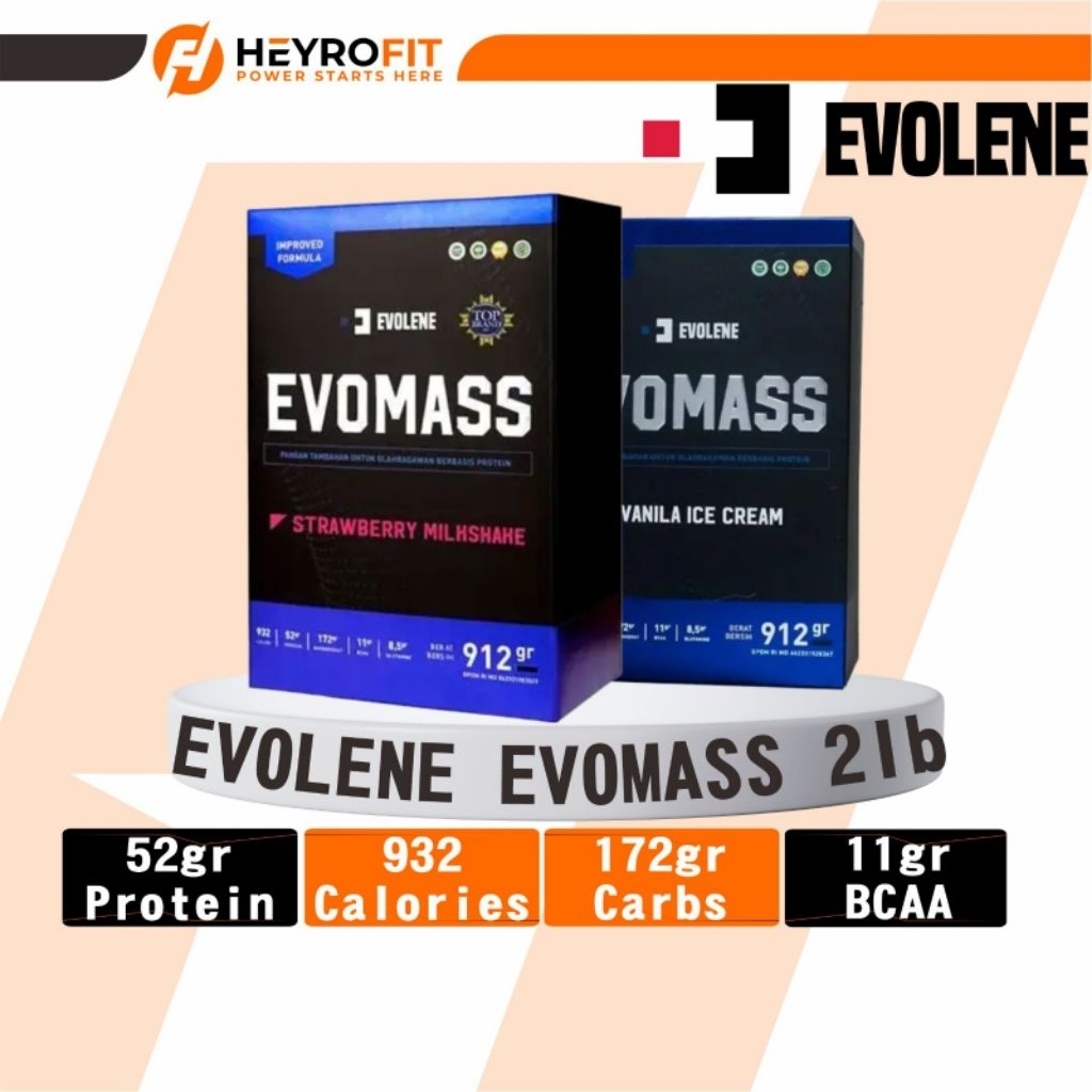 Evolene EVOMASS 2lb | Evolene mass gainer 912gr