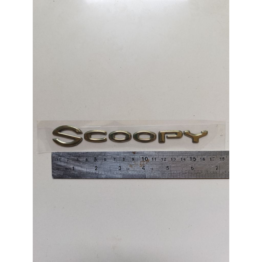 emblem simbol timbul Scoopy 2017 2018 2019 2020 original