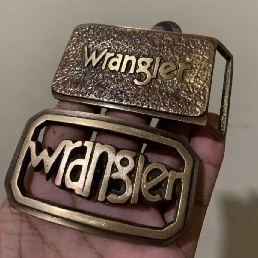 Belt Kepala Ikat pinggang Wrangler kuningan Utuh - Buckle Pria Terbaru Bonus Baot Kuningan