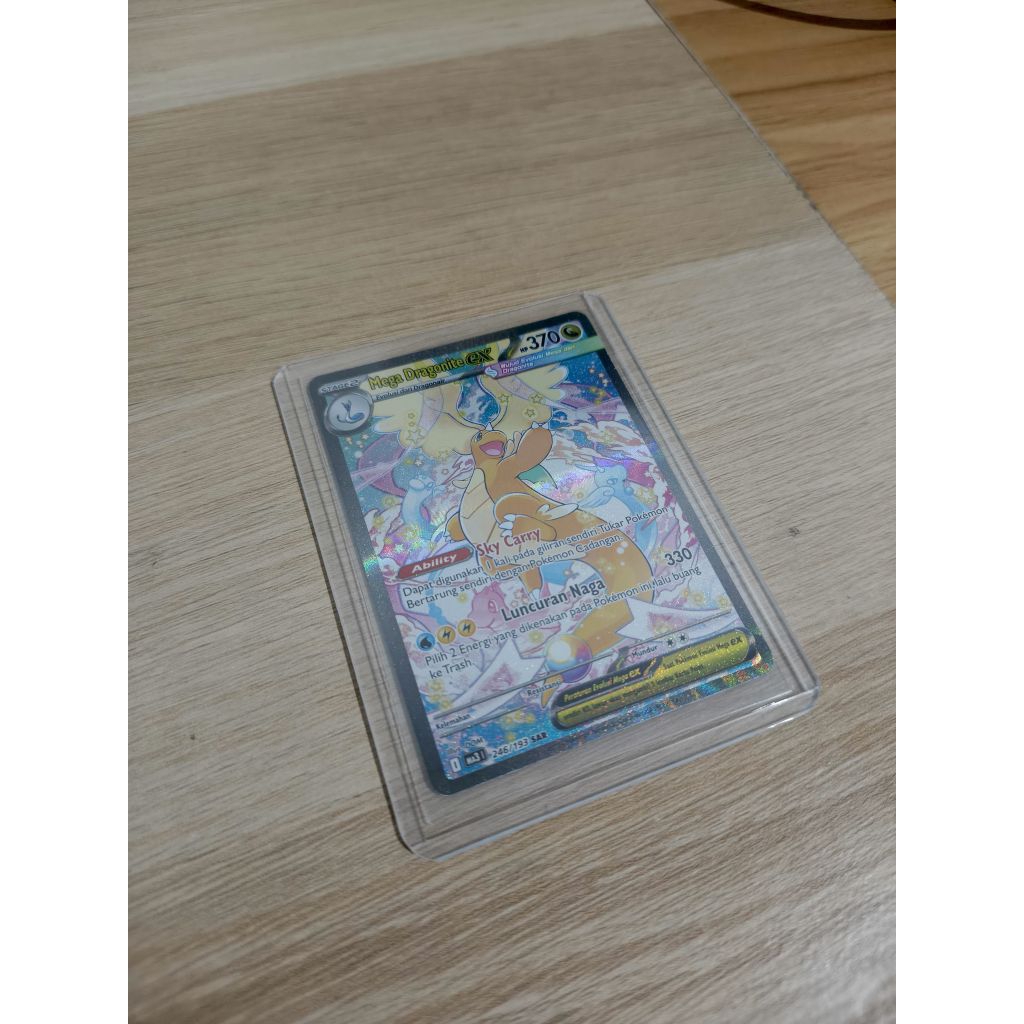 Kartu Pokemon TCG Mega Dragonite EX SAR Mega Impian (ID)