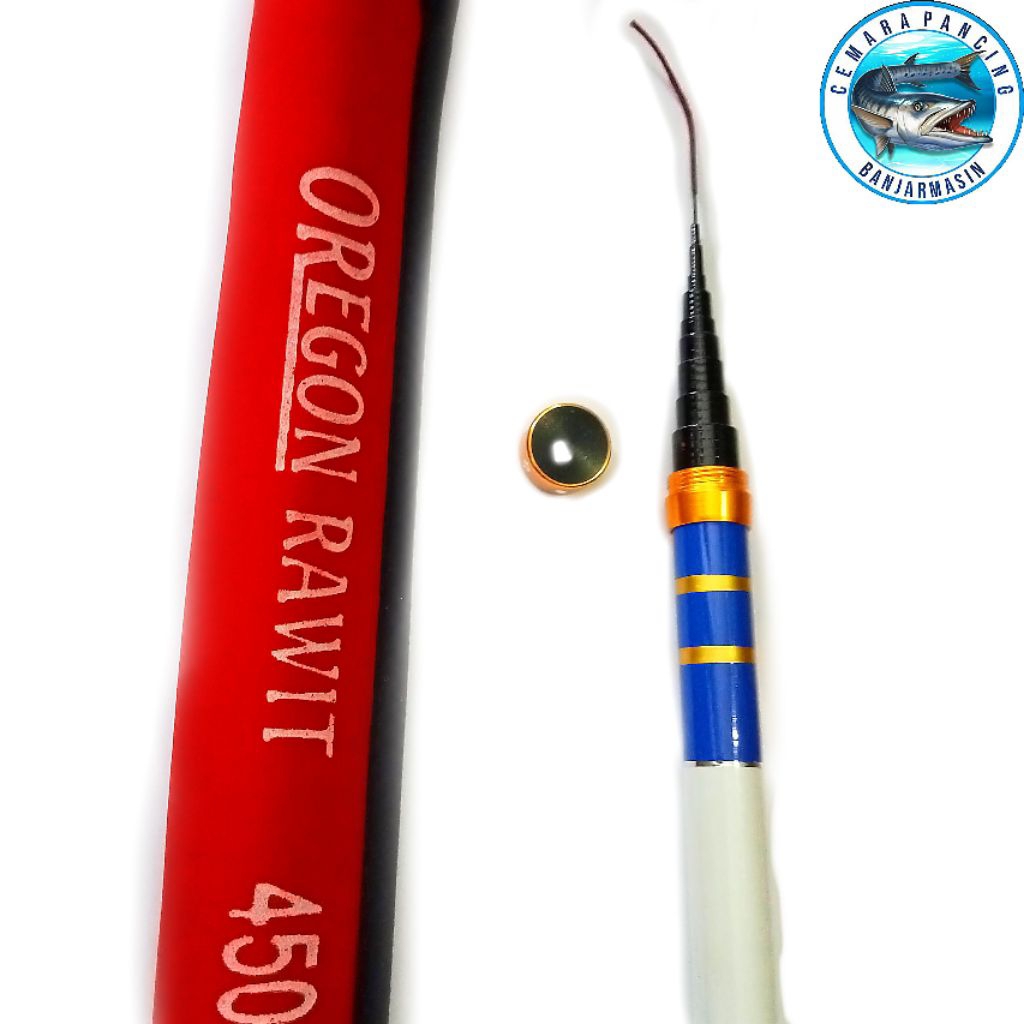 JORAN TEGEK OREGON RAWIT 450 - Joran Tegek Oregon Rawit Ruas Pendek - Desain Ringan dan Mudah Dibawa