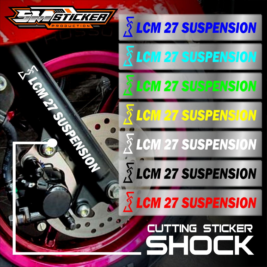 Sticker Motor LCM 27 Suspension Sticker shock lcm 27 suspension seal shock lcm 27 suspension