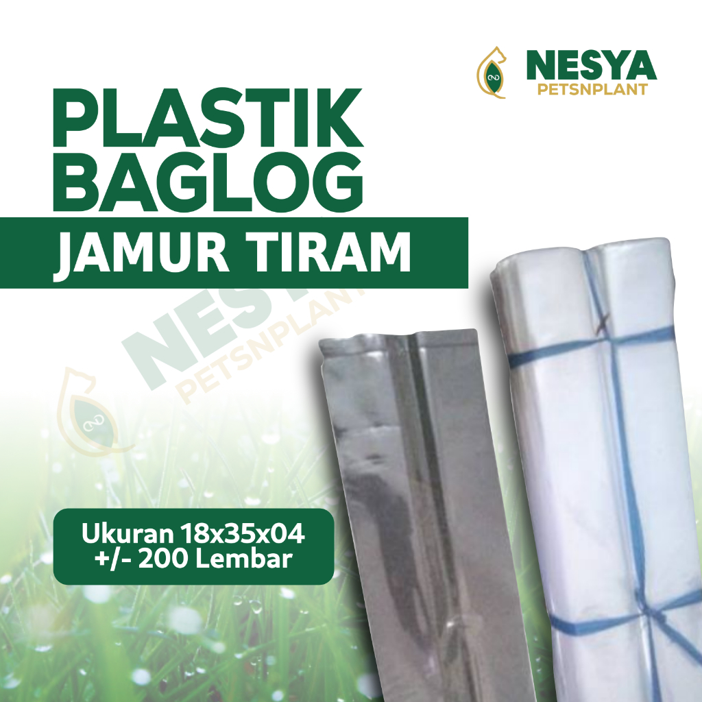 Plastik Baglog Jamur Tiram Jenis PP ukuran 18x35x04 Isi 200 Lembar