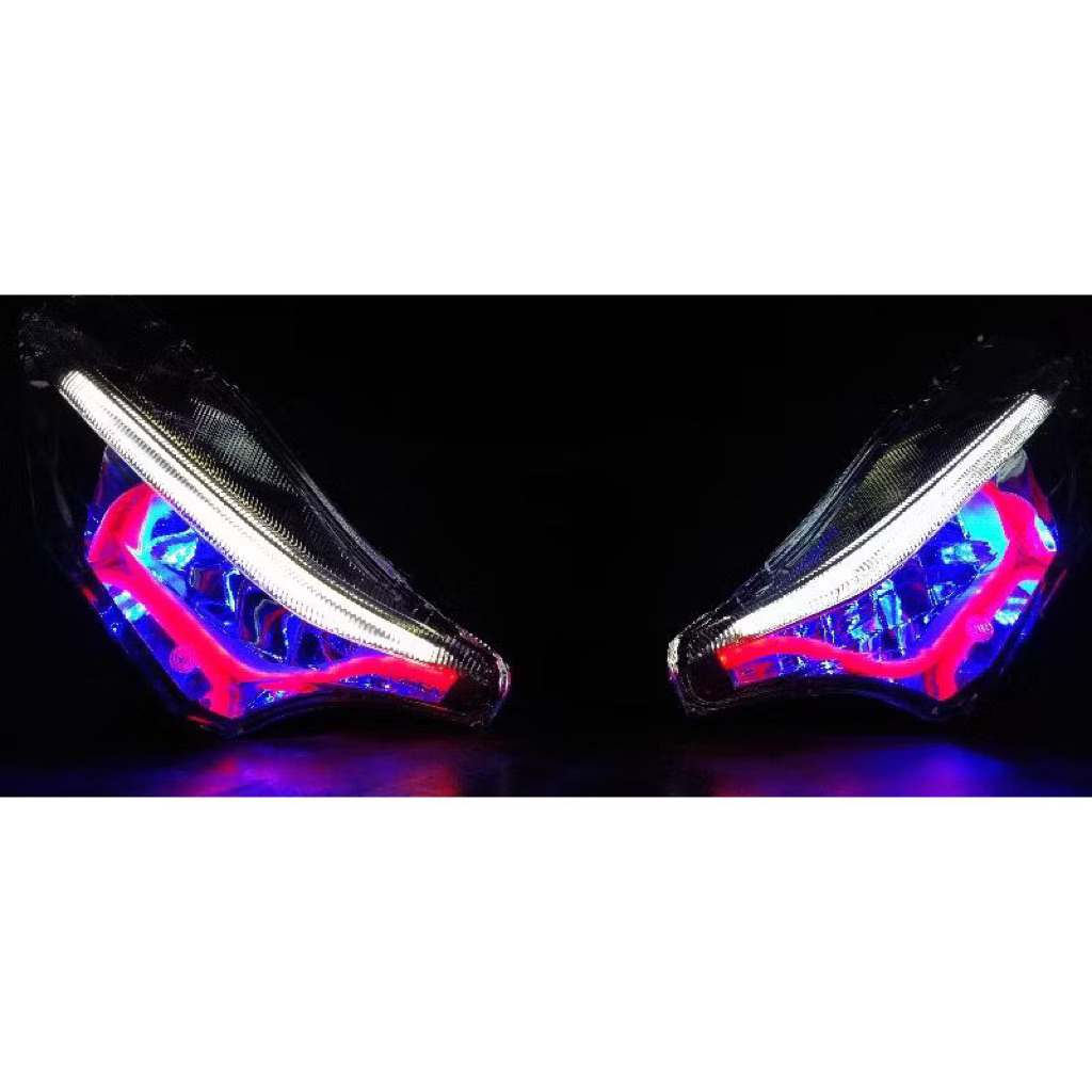 Custom lampu alis  sein  running drl 2 mode supra  x 125 batman new tahun 2007-2013
