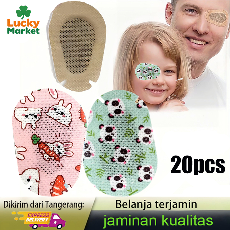 20Pcs Strip Mata Koreksi Penglihatan Terapi Mata Anak Strip Mata Malas Anak