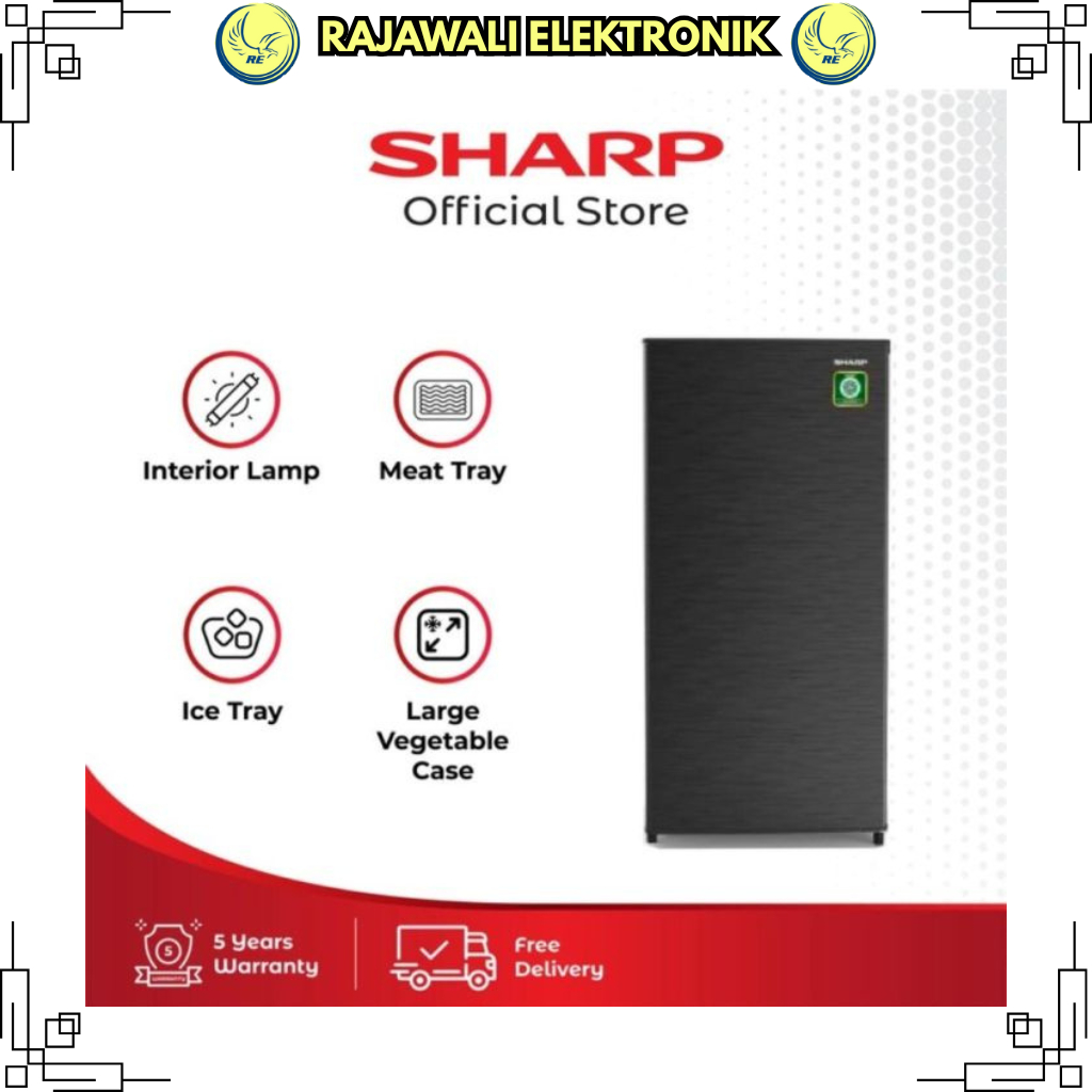 INSTANT READY. SHARP SJ-N162N HS Kulkas 1 Pintu SJ N162N HS SJN 162 NHS SJ N162