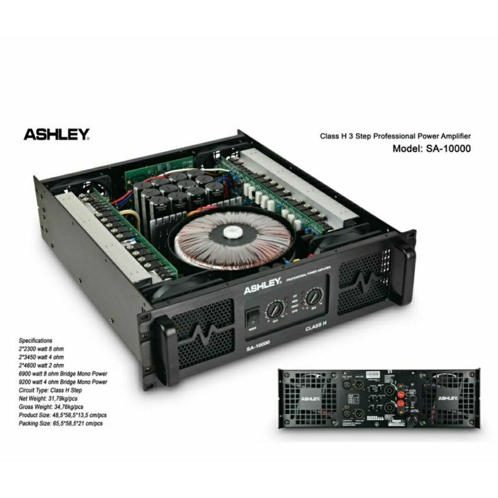 Power Amplifier Ashley SA 10000 Original Amplifier CLASS H 3 Step Original