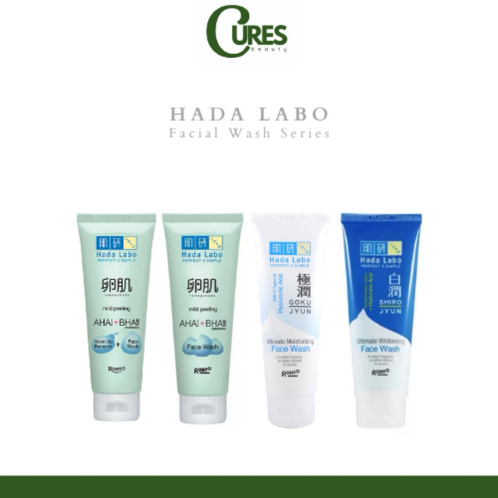 HADA LABO - Face Wash All Series 50 ml & 100  ml [Gokujyun Shirojyun Tamagohada]