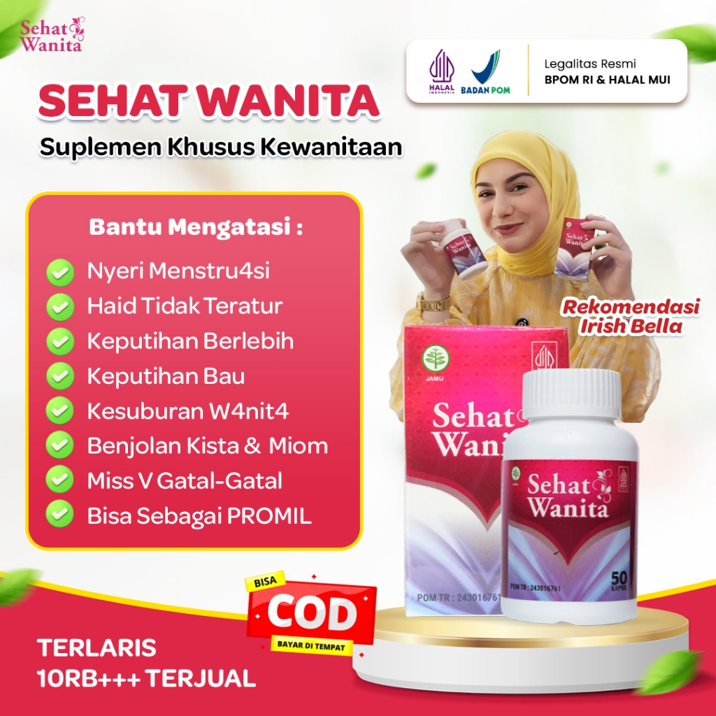 Sehat Wanita Asli 100% Original Obat Herbal Keputihan Miss v Gatal dan Bau Telat Datang Bulan Haid T