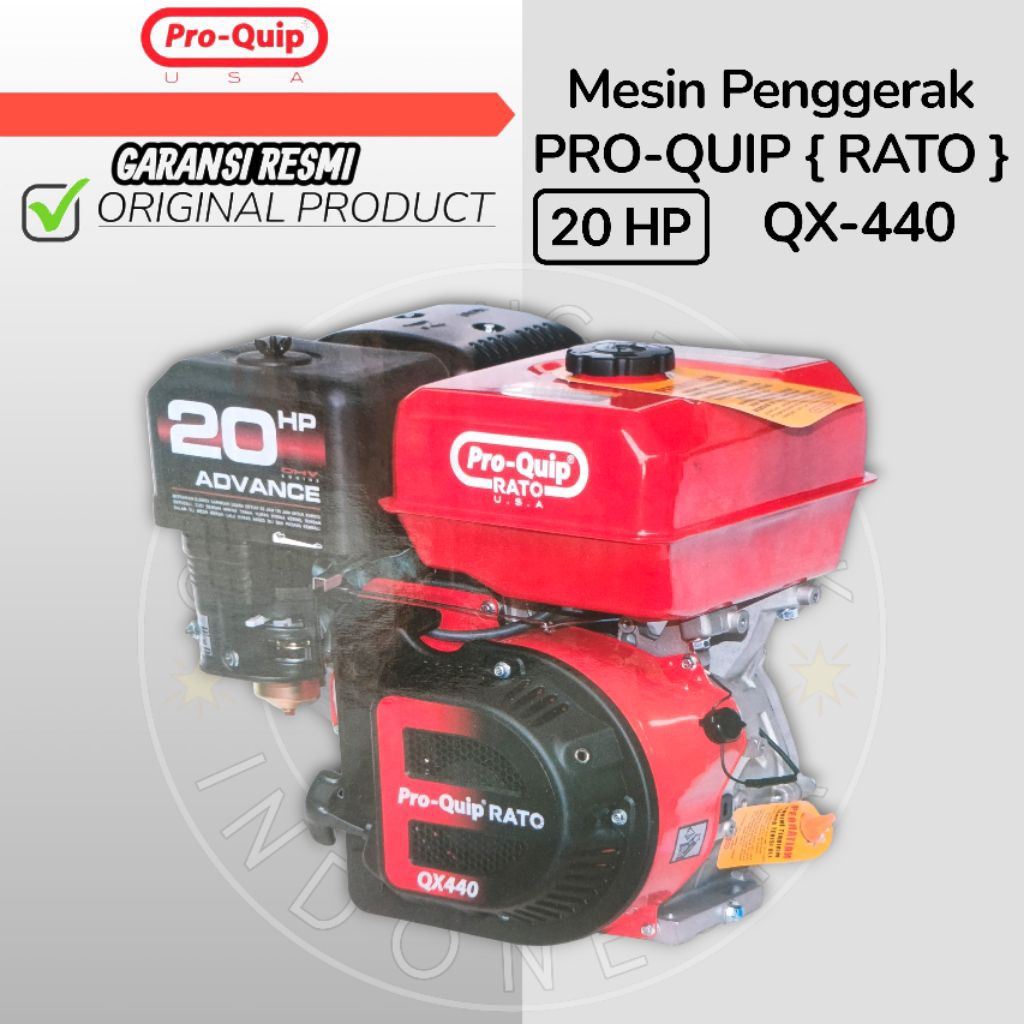 Mesin Penggerak 20 HP PRO-QUIP QX440 Gasoline Engine Bensin 20 HP QX440 PRO-QUIP
